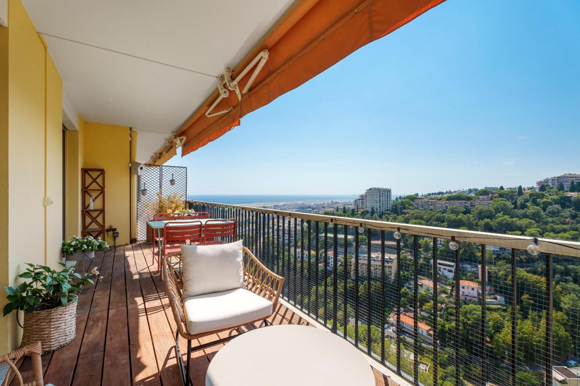 Appartement Renting - Abbaye - Luxury Penthouse Sea View Pool Tennis Parking Nice