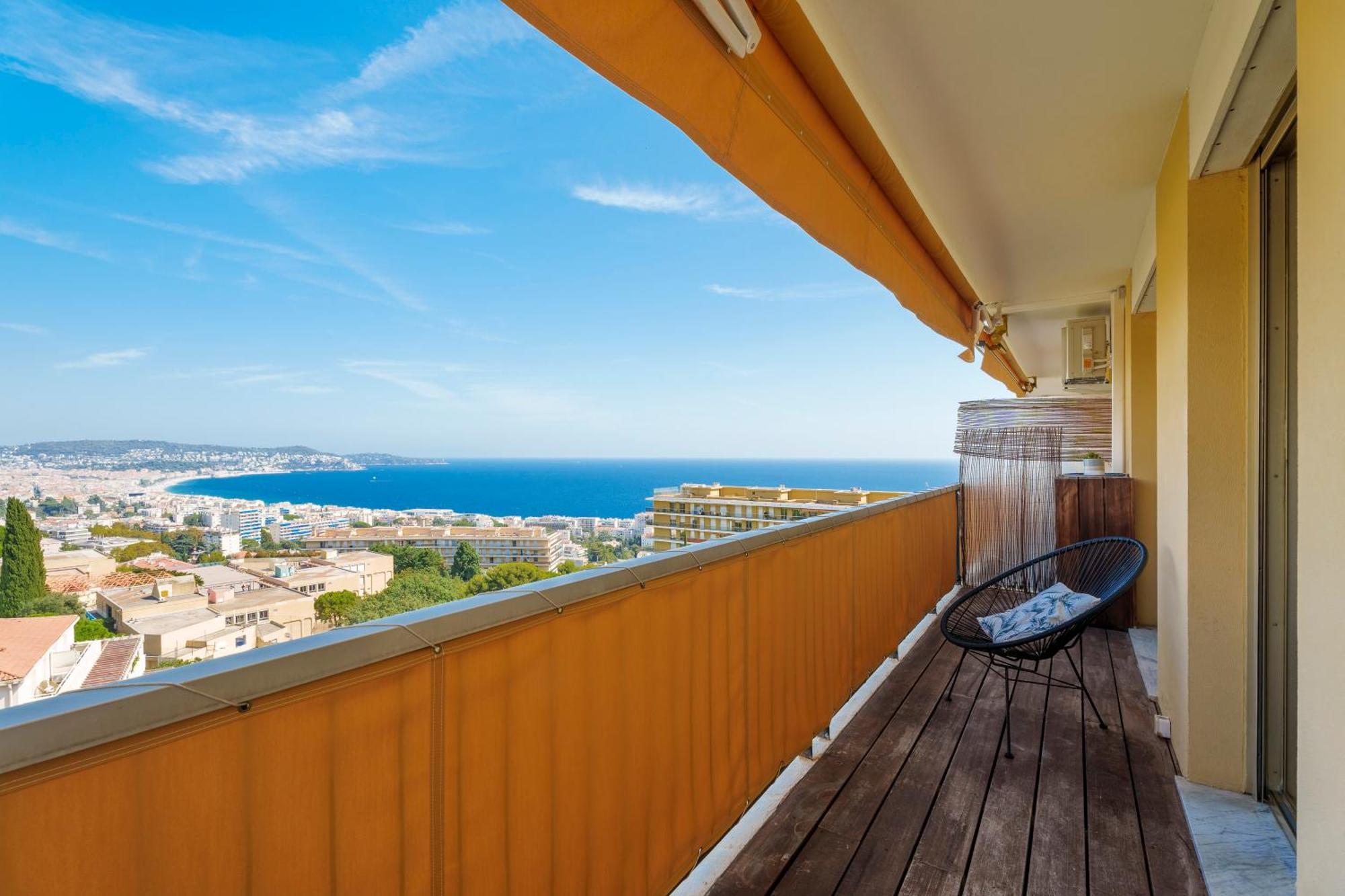 Lejlighed Renting - Abbaye - Luxury Penthouse Sea View Pool Tennis Parking Nice